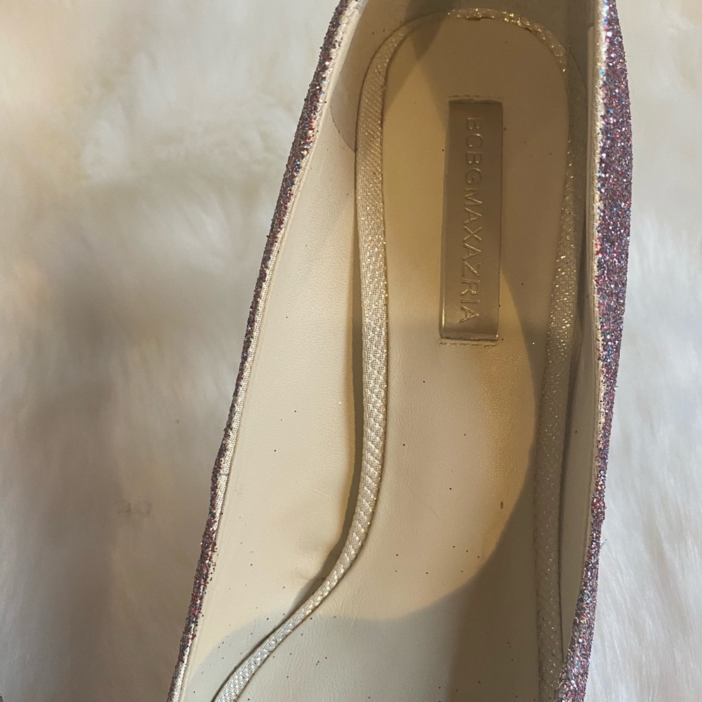 Bcbg maxazria customized  glitter prom shoes - Picture 5 of 8